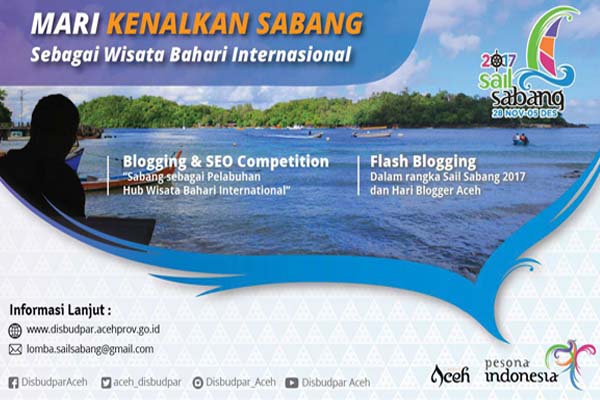 Lomba blog dan flash blongging sial Sabang 2017